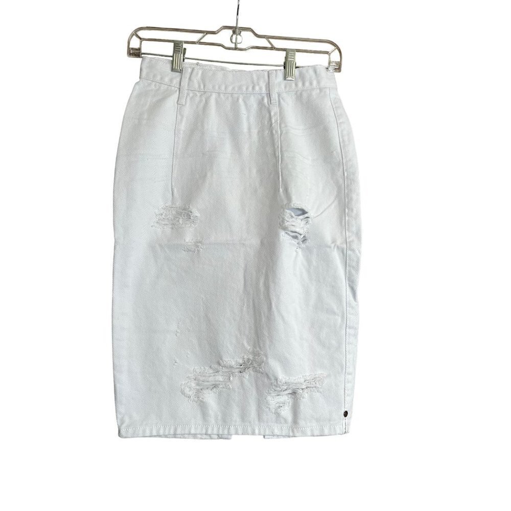 Women's One Teaspoon White Beauty Freelove Denim Skirt, 26, Small, 2-4 - Picture 3 of 14